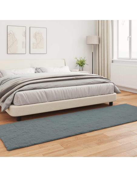 Tappeto in Pelliccia Sintetica di Coniglio Olite Antracite