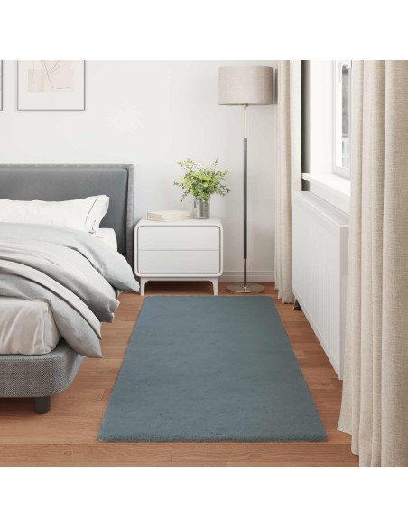 Tappeto in Pelliccia Sintetica di Coniglio Olite Antracite