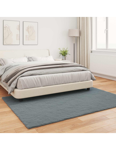 Tappeto in Pelliccia Sintetica di Coniglio Olite Antracite