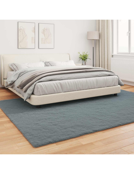 Tappeto in Pelliccia Sintetica di Coniglio Olite Antracite