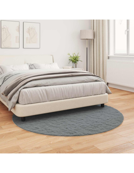 Tappeto in Pelliccia Sintetica di Coniglio Olite Antracite