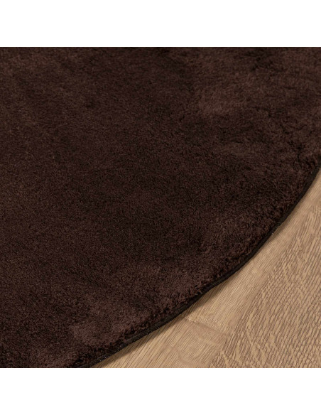 Tappeti per area Rotondo HUARTE Marrone Ø 80 CM Poliestere