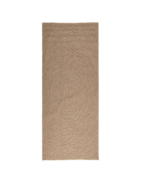 Tappeti per area Moiré HUARTE Naturale 150 x 80 cm Poliestere