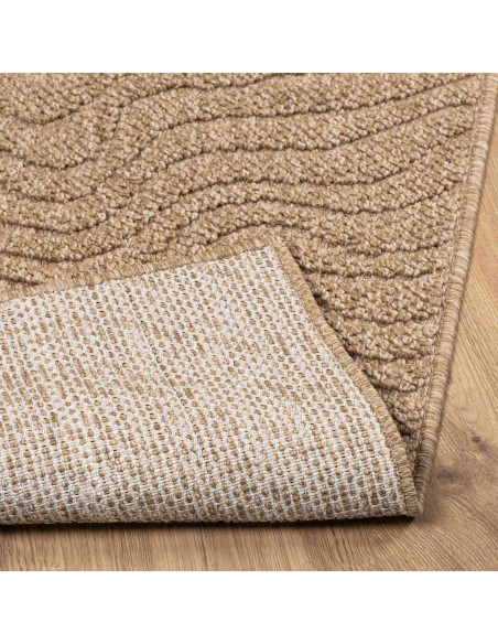 Tappeti per area Moiré HUARTE Naturale 150 x 80 cm Poliestere