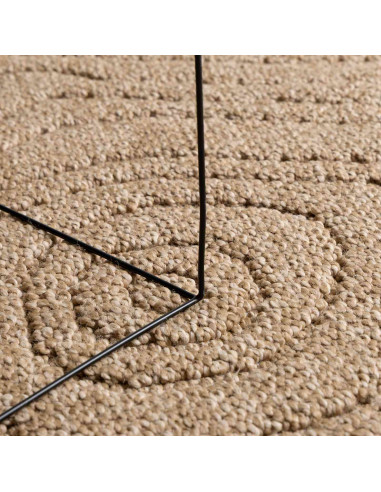 Tappeti per area Moiré HUARTE Naturale 150 x 80 cm Poliestere