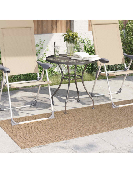 Tappeti per area Moiré HUARTE Naturale 200 x 80 cm Poliestere