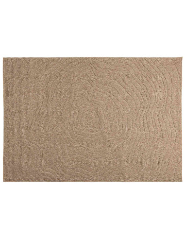 Tappeti per area Moiré HUARTE Naturale 170 x 120 cm Poliestere