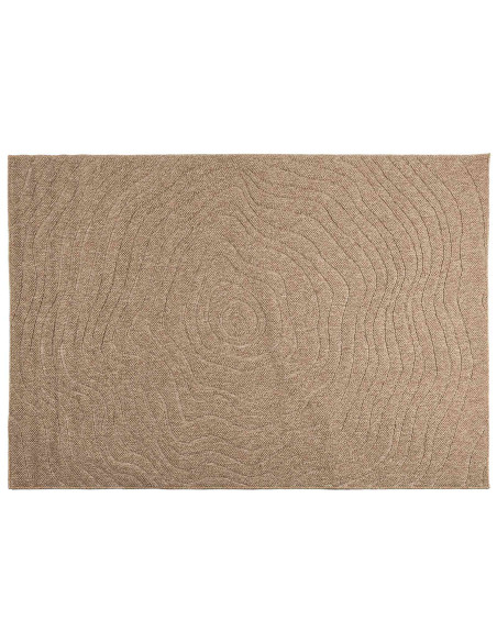 Tappeti per area Moiré HUARTE Naturale 170 x 120 cm Poliestere