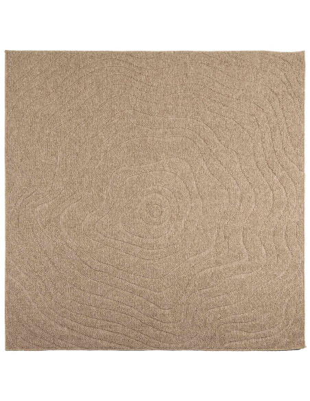 Tappeti per area Moiré HUARTE Naturale 240 x 240 cm Poliestere
