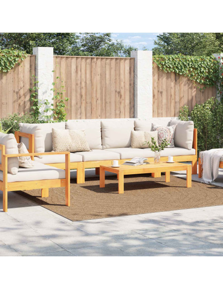 Tappeti per area Moiré HUARTE Naturale 240 x 240 cm Poliestere