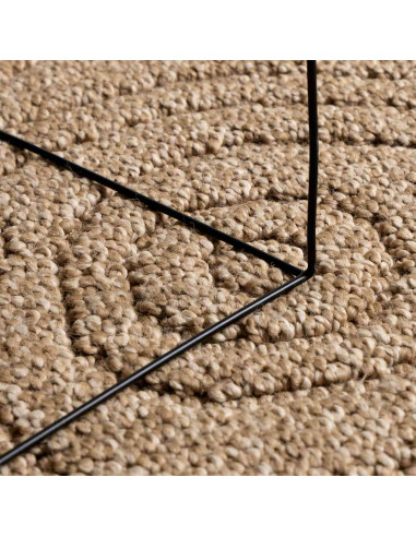 Tappeti per area Moiré HUARTE Naturale Ø 120 CM Poliestere