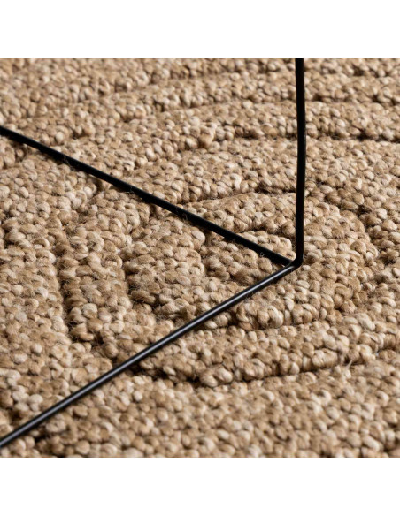 Tappeti per area Moiré HUARTE Naturale Ø 120 CM Poliestere