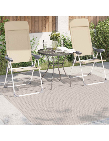 Tappeti per area Quadrato HUARTE Crema 120 x 120 cm Poliestere