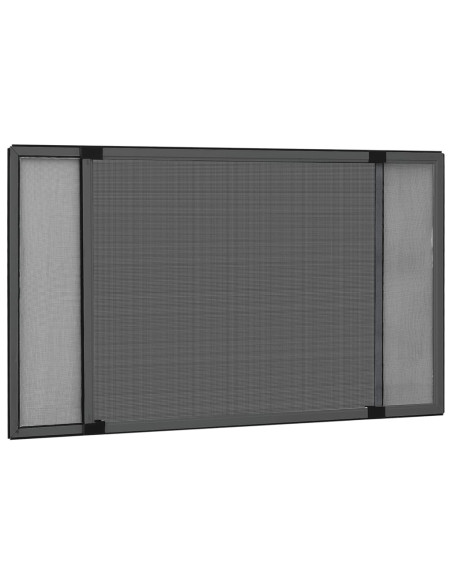 Zanzariera Allungabile per Finestre Antracite (75-143)x50 cm