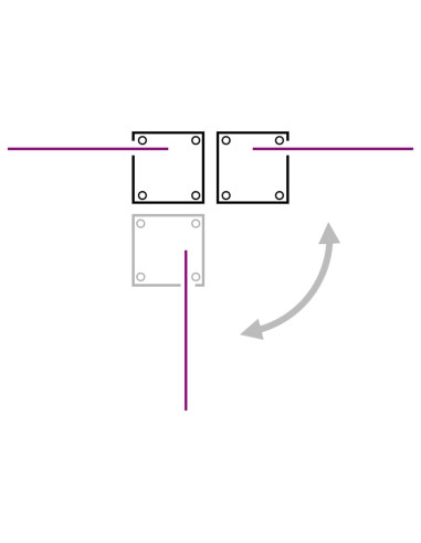 Tenda da Sole Due Lati Retrattile per Patio 170x600cm Antracite