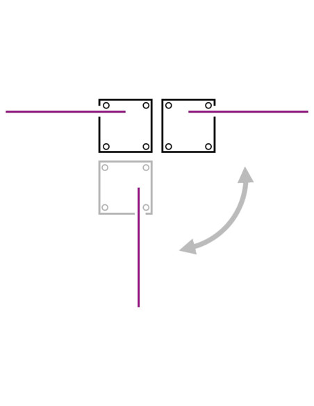 Tenda da Sole Due Lati Retrattile per Patio 170x600cm Antracite