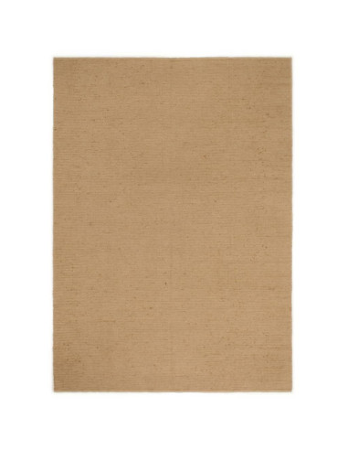 Tappeto Fatto a Mano in Bouclé 80x160 cm Iuta e Cotone