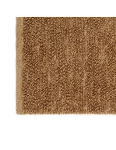 Tappeto Fatto a Mano in Bouclé 80x160 cm Iuta e Cotone