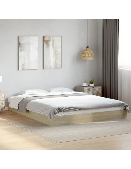 Giroletto senza Materasso Rovere Sonoma 150x200cm in Truciolato