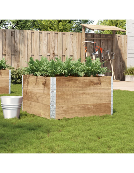 Fioriera da Giardino 100x100 cm in Legno Massello di Pino