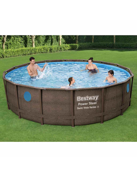 Bestway Set Piscina Power Steel 488x122 cm