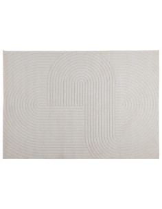 Tappeti per area Rettangolare Crema 280 x 200 cm Poliestere 2