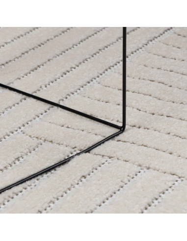 Tappeti per area Rettangolare Crema 280 x 200 cm Poliestere