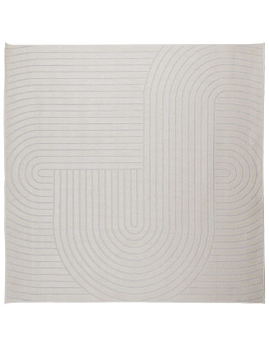 Tappeti per area Quadrato HUARTE Crema 240 x 240 cm Poliestere