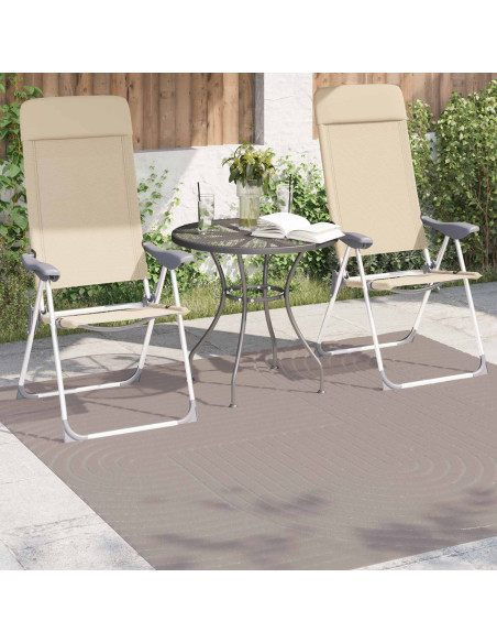 Tappeti per area Quadrato HUARTE Beige 120 x 120 cm Poliestere