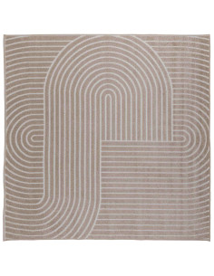 Tappeti per area Quadrato HUARTE Beige 200 x 200 cm Poliestere 2