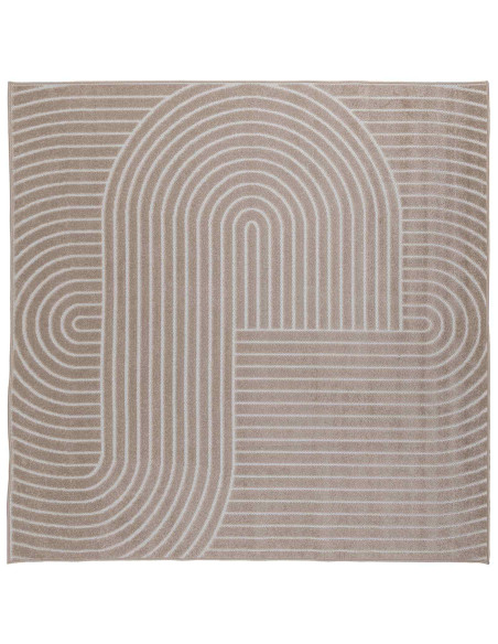 Tappeti per area Quadrato HUARTE Beige 200 x 200 cm Poliestere