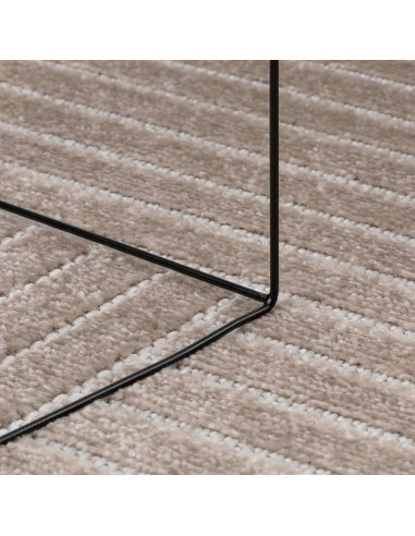 Tappeti per area Quadrato HUARTE Beige 200 x 200 cm Poliestere