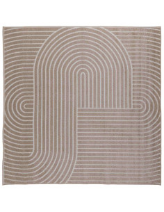 Tappeti per area Quadrato HUARTE Beige 240 x 240 cm Poliestere 2