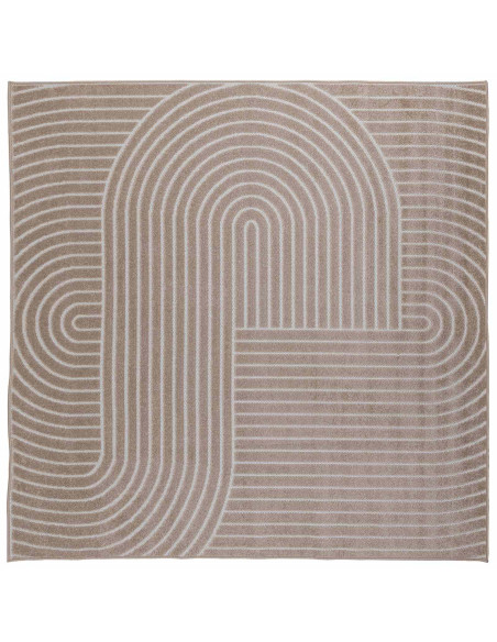 Tappeti per area Quadrato HUARTE Beige 240 x 240 cm Poliestere