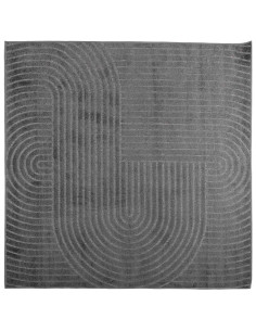 Tappeti per area HUARTE Antracite 200 x 200 cm Poliestere 2
