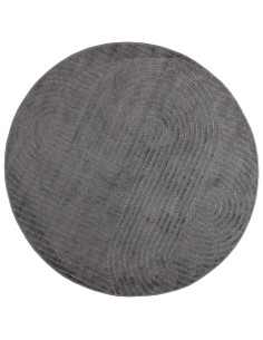 Tappeti per area Rotondo HUARTE Antracite Ø 120 CM Poliestere 2