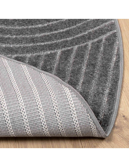 Tappeti per area Rotondo HUARTE Antracite Ø 120 CM Poliestere