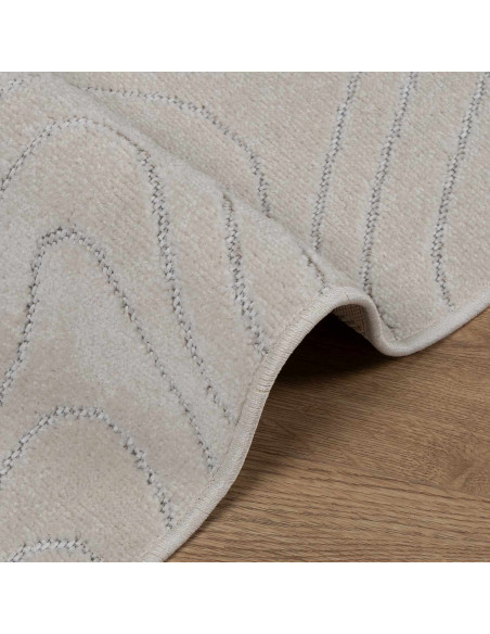 Tappeti per area Quadrato HUARTE Crema 120 x 120 cm Poliestere