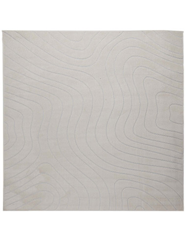 Tappeti per area Quadrato HUARTE Crema 240 x 240 cm Poliestere