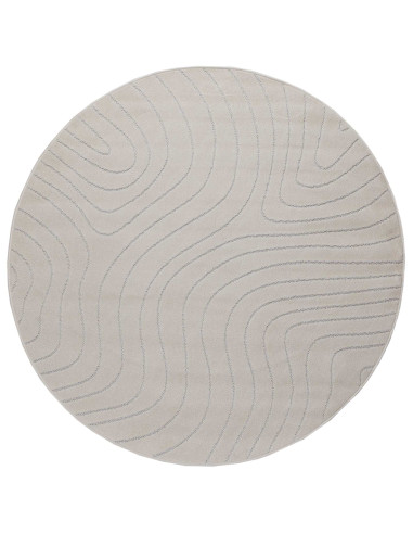 Tappeti per area Rotondo HUARTE Crema Ø 120 CM Poliestere