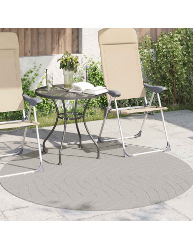 Tappeti per area Rotondo HUARTE Crema Ø 120 CM Poliestere