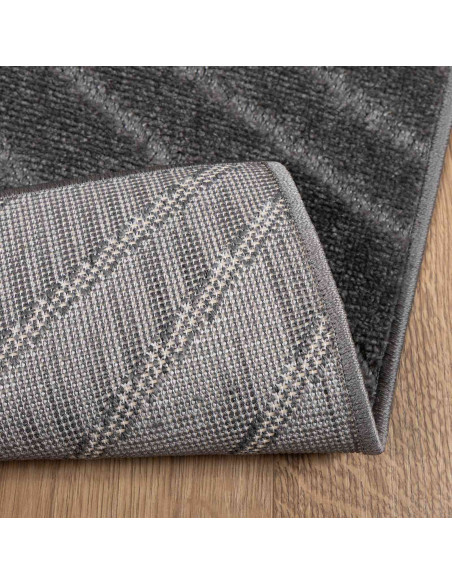Tappeti per area HUARTE Antracite 200 x 200 cm Poliestere
