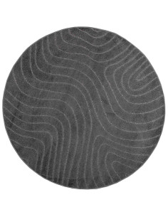 Tappeti per area Rotondo HUARTE Antracite Ø 120 CM Poliestere 2