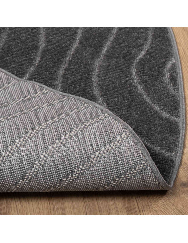 Tappeti per area Rotondo HUARTE Antracite Ø 120 CM Poliestere