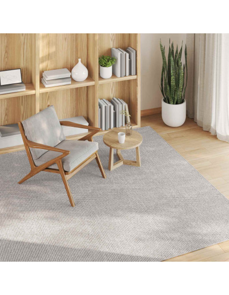 Tappeti per area Quadrato HUARTE Crema 120 x 120 cm Poliestere