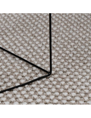 Tappeti per area HUARTE Crema e Taupe 200 x 80 cm Poliestere