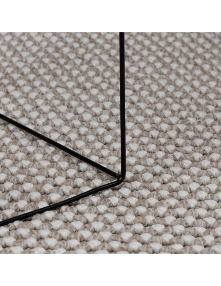 Tappeti per area HUARTE Crema e Taupe 200 x 80 cm Poliestere