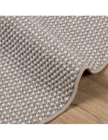 Tappeti per area HUARTE Crema e Taupe Ø 120 CM Poliestere