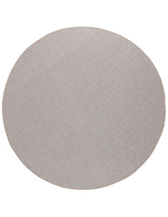 Tappeti per area HUARTE Crema e Taupe Ø 160 CM Poliestere 2