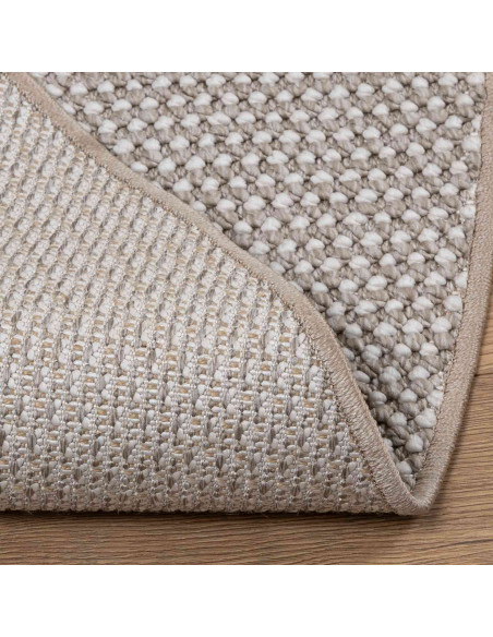 Tappeti per area HUARTE Crema e Taupe Ø 200 CM Poliestere